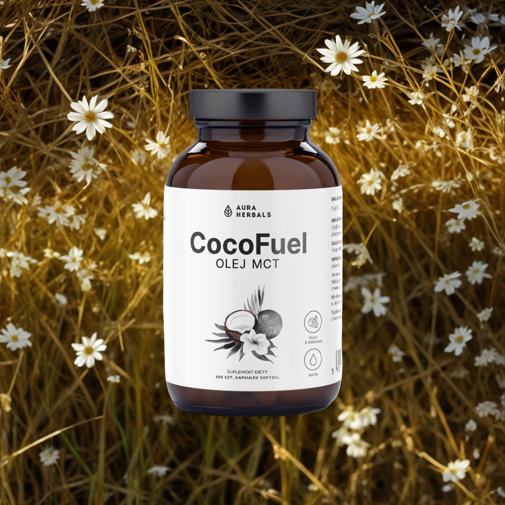 Coco Fuel Aura Herbals - Olej MCT 2000 mg - 100 kapsułek 