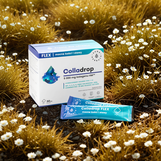 Colladrop Flex kolagen morski 5000 mg Aura Herbals - 30 saszetek