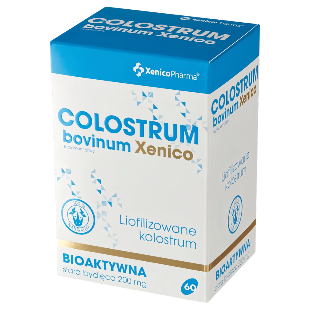 Colostrum bovinum Xenico Pharma - Siara bydlęca - 60 kapsułek