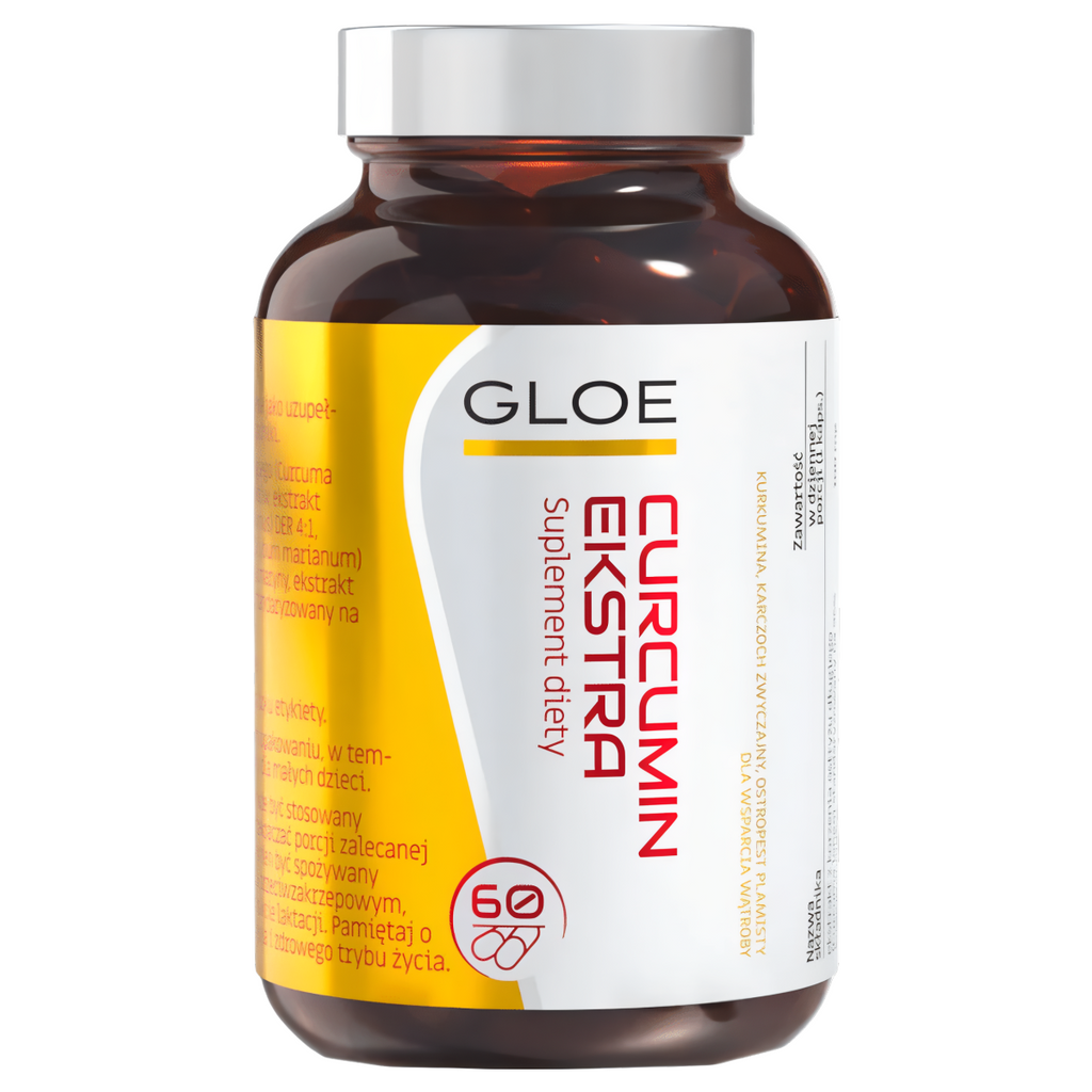 Curcumin ekstra Gloe - Wsparcie wątroby i układu trawiennego - 60 kapsułek