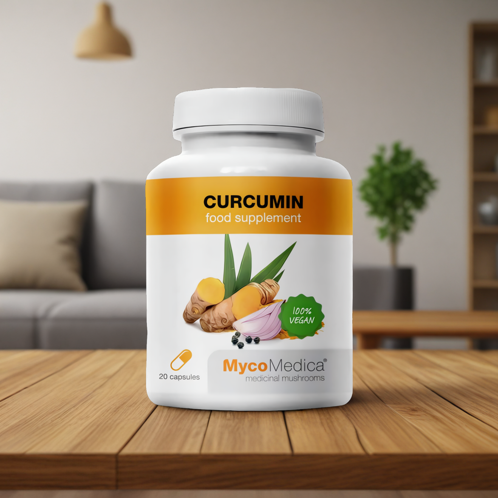 Curcumin MycoMedica - Wspomaga pracę wątroby - 120 kapsułek