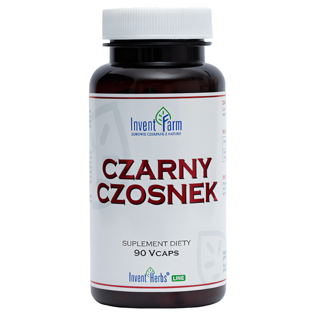 Czarny Czosnek Invent Farm - Wsparcie odporności - 90 kapsułek