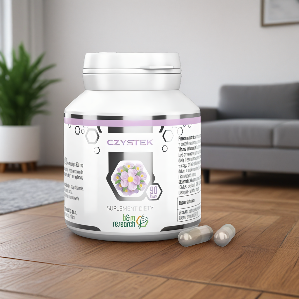 Czystek Ekstrakt ziołowy 300 mg Botamed - Naturalne źródło antyoksydantów - 90 kapsułek