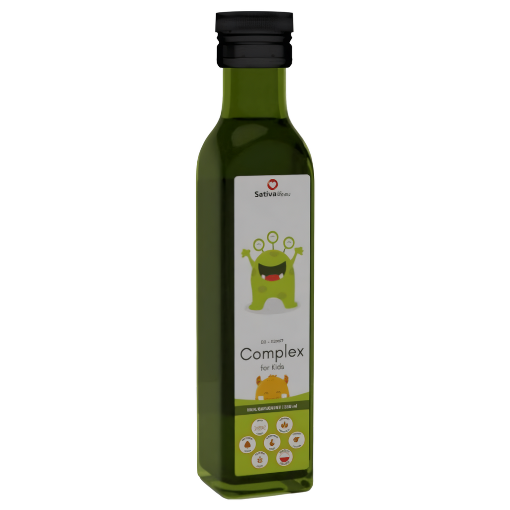 D3+K2MK7 Complex for Kids Sativa Life - Wsparcie zdrowia i rozwoju Twojego dziecka - 250 ml