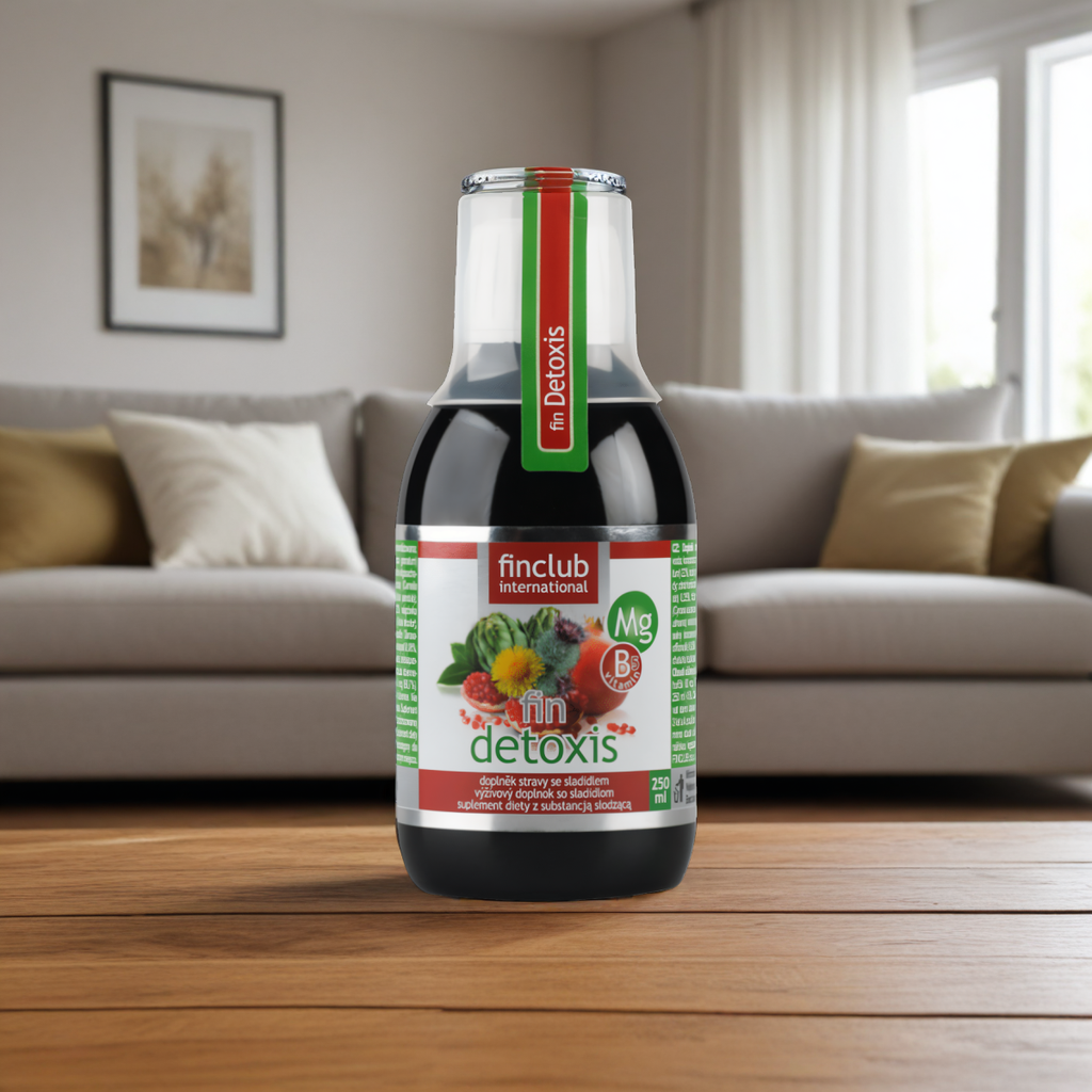 Detoxis Finclub - Ekstrakt z 9 ziół z magnezem i inuliną - 250 ml