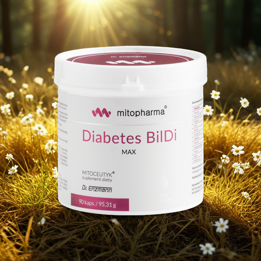 Diabetes BilDi Max MSE Mitopharma - Wsparcie dla osób z zaburzeniami gospodarki cukrowe - 90 kapsułek