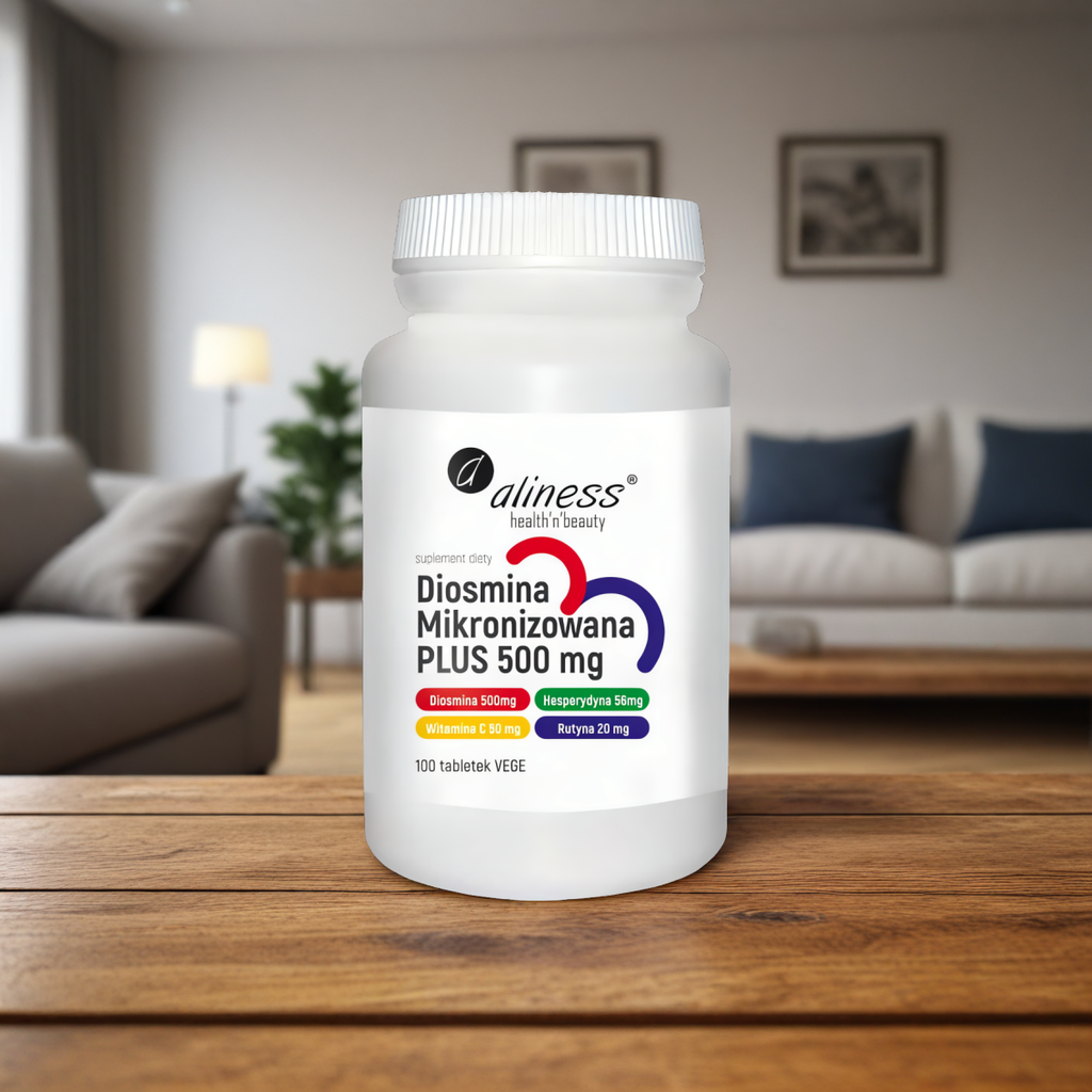 Diosmina mikronizowana PLUS 500 mg Aliness - 100 tabletek