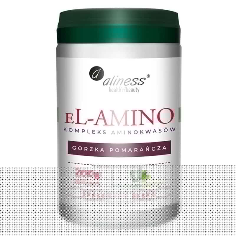 eL-Amino Kompleks aminokwasów Aliness Gorzka pomarańcza - 200 g proszek