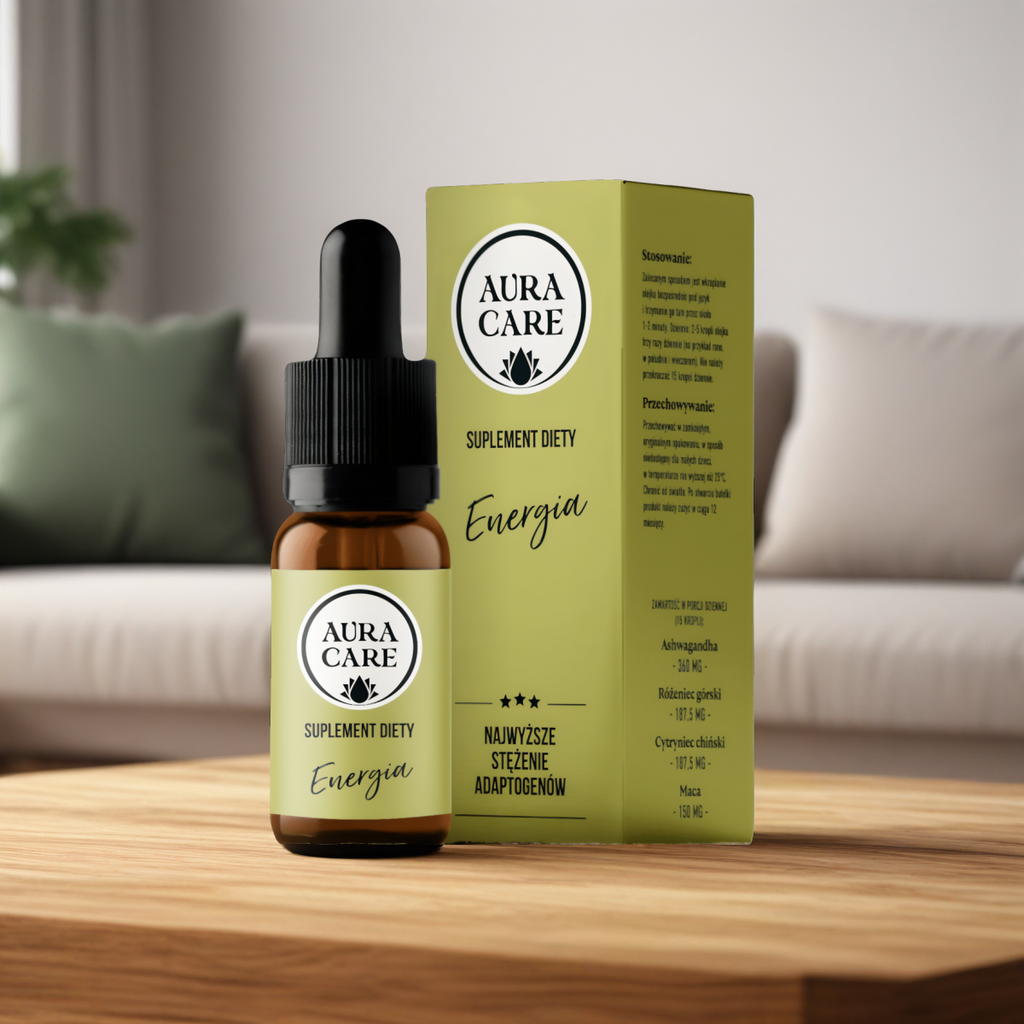 Energia AURA CARE - Moc 4 naturalnych składników - 10ml, około 300 kropli