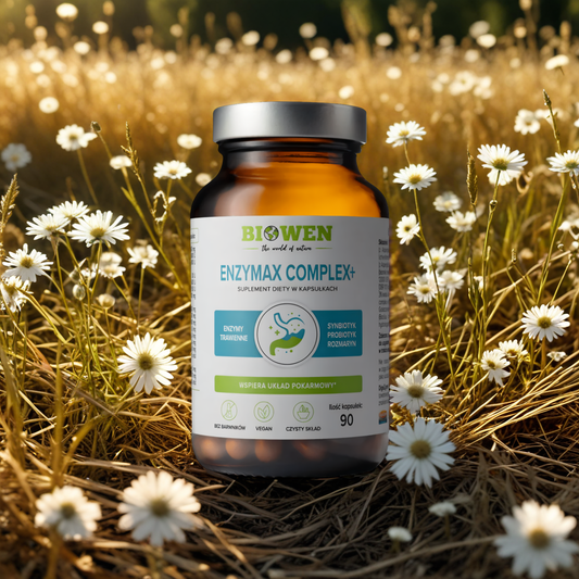 EnzyMax Complex+ Biowen - Enzymy trawienne - 90 kapsułek