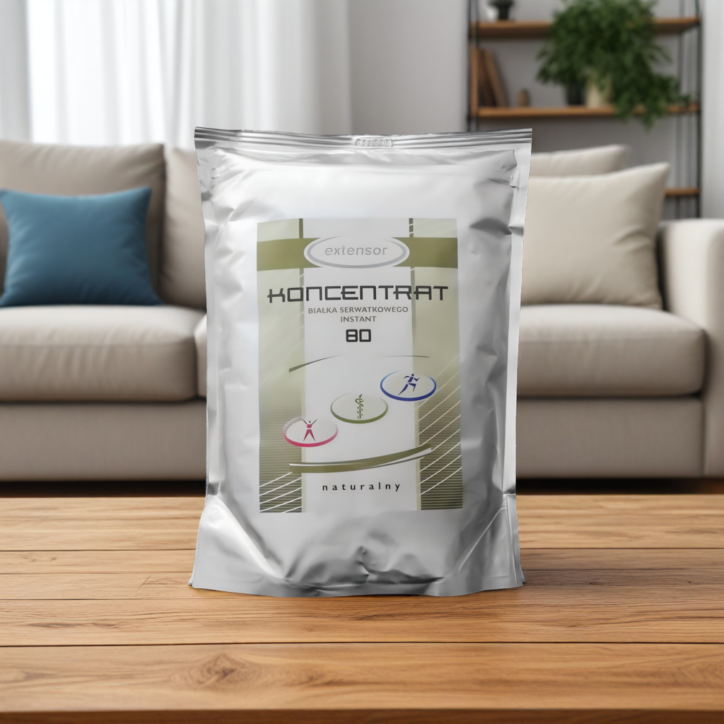 Extensor KONCENTRAT 80 - Koncentrat białka serwatkowego Instant - Odżywka białkowa - 1000 g
