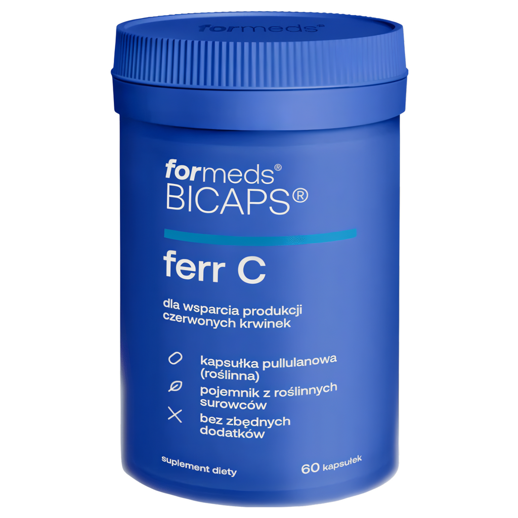 Ferr C Formeds Bicaps - Dla wsparcia produkcji czerwonych krwinek - 60 kapsułek