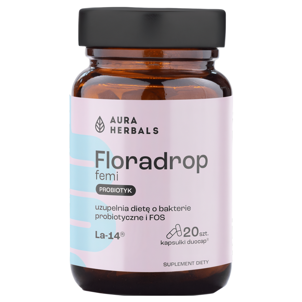 Floradrop femi Aura Herbals - Probiotyk dla kobiet - 20 kapsułek