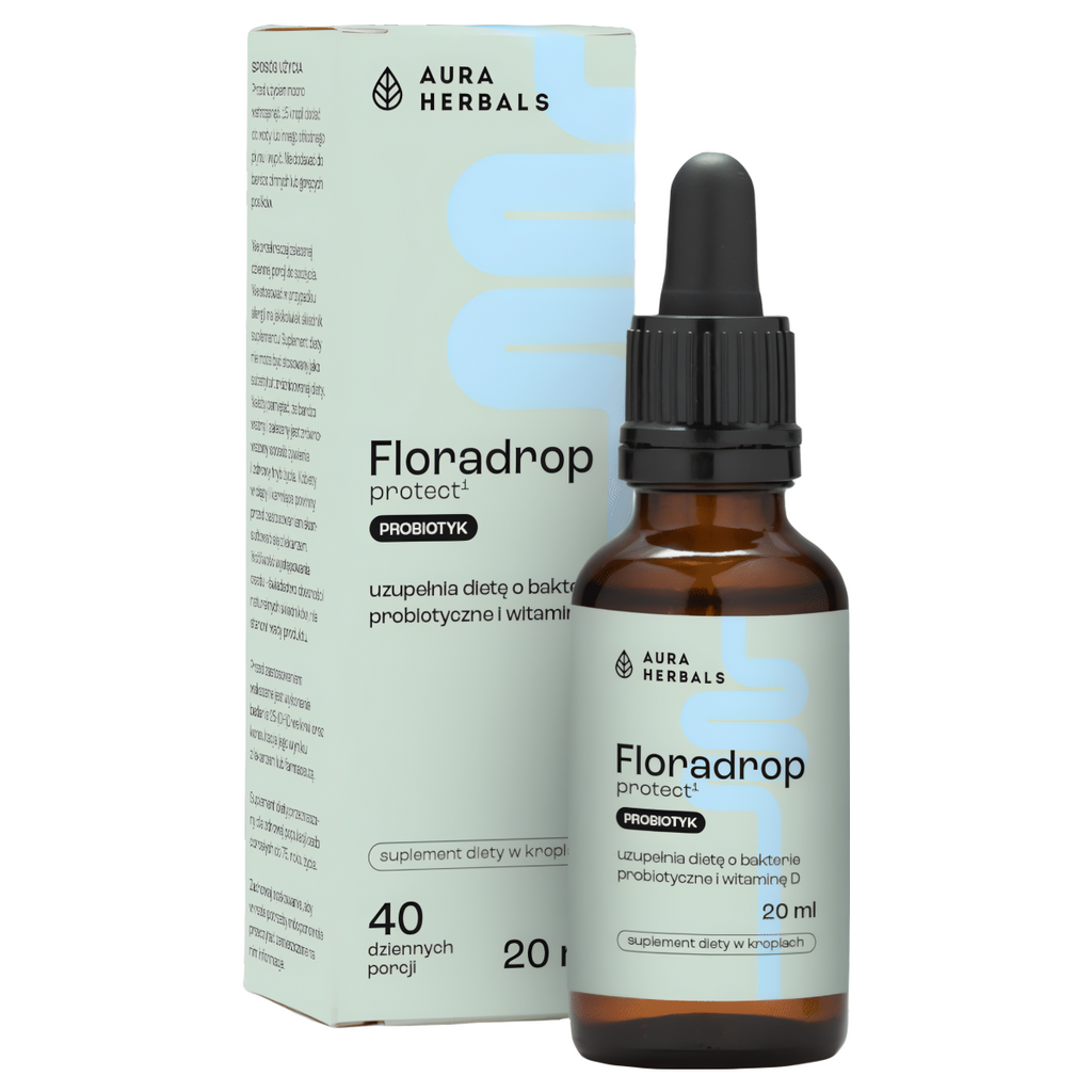 Floradrop protect Aura Herbals - Probiotyk na odporność - 20 ml krople