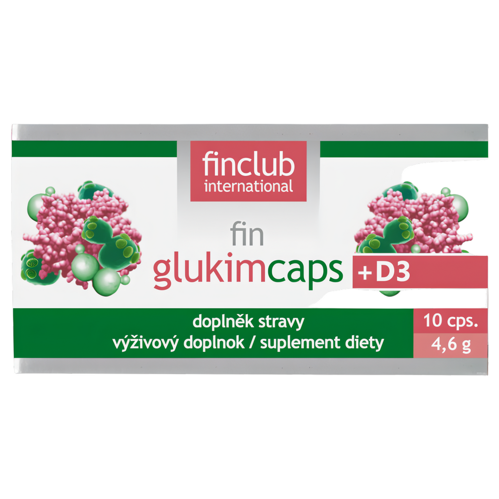 Glukimcaps+D3 Finclub - Beta-glukany i witamina D3 - 10 kapsułek