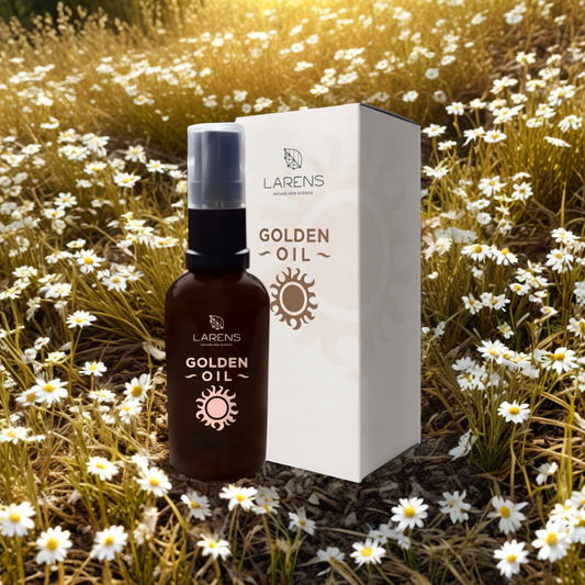 Golden Oil LARENS WellU - Złocisty olejek do skóry twarzy i ciała - 50 ml 