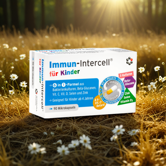 Immun intercell dla dzieci Mitopharma - Wsparcie odporności dla najmłodszych - 90 kapsułek