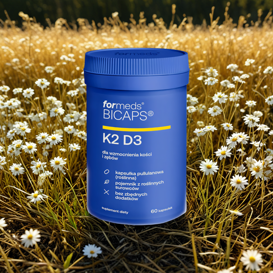 K2 D3 Witamina Formeds Bicaps - Dla wzmocnienia kości i zembów - 60 kapsułek