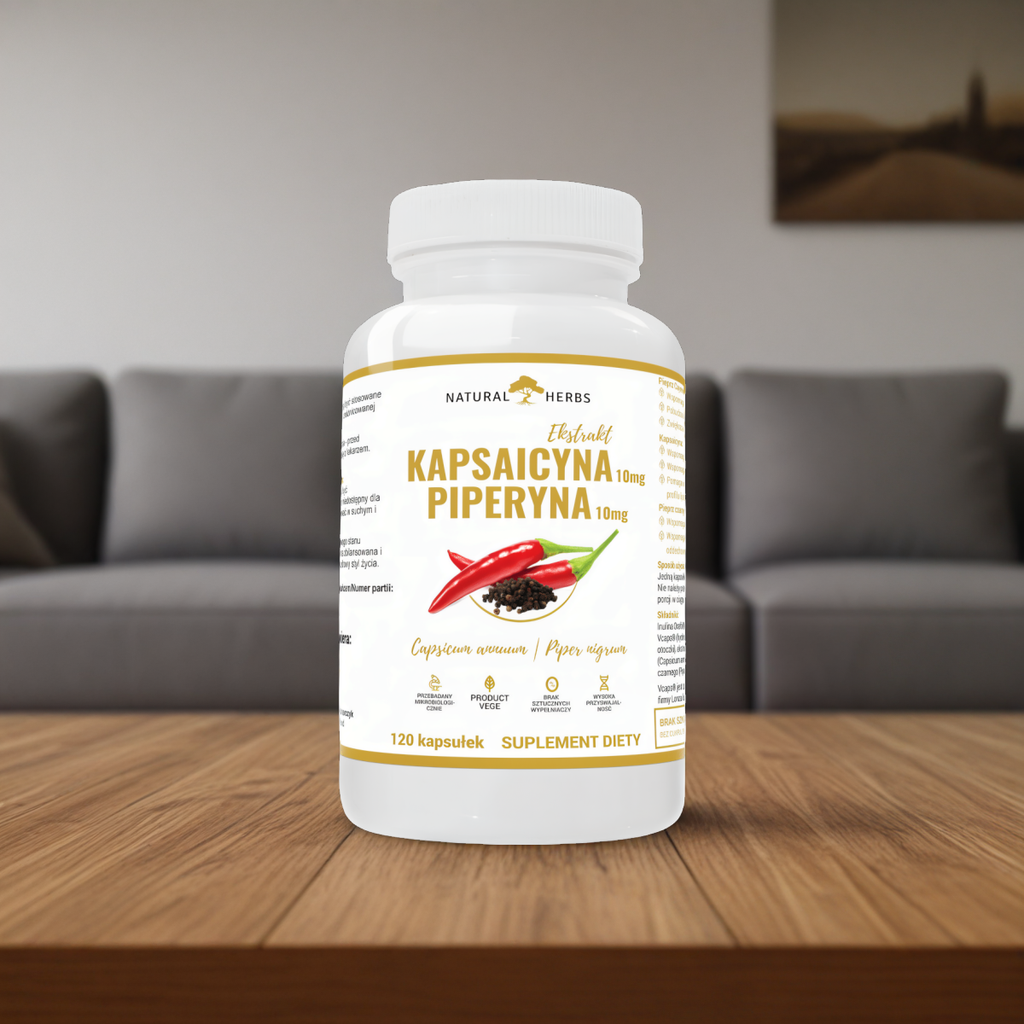 Kapsaicyna + piperyna Alto Pharma - Wspomaga redukcję masy ciała - 120 kapsułek