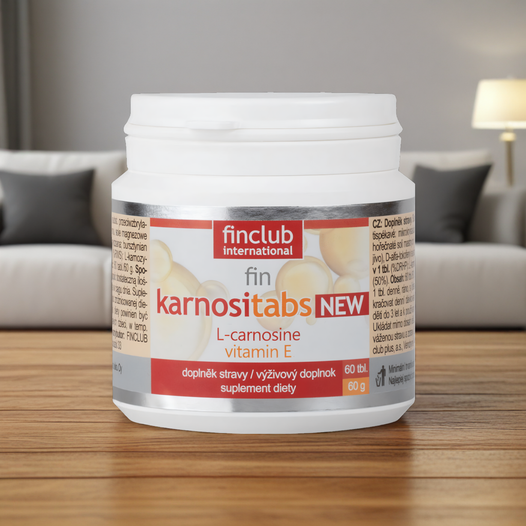 Karnositabs Finclub - Źródło karnozyny i witaminy E - 60 tabletek