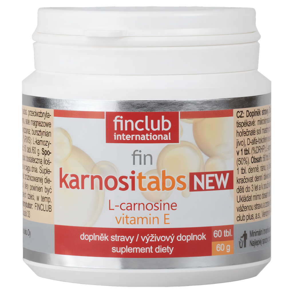 Karnositabs Finclub - Źródło karnozyny i witaminy E - 60 tabletek