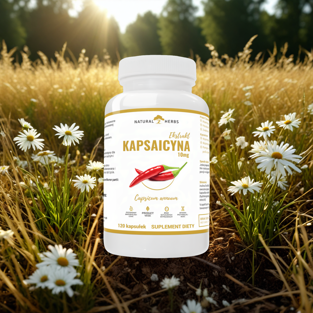 Kaspaicyna ekstrkt 10mg Alto Pharma - Forte plus prebiotyk - 120 kapsułek
