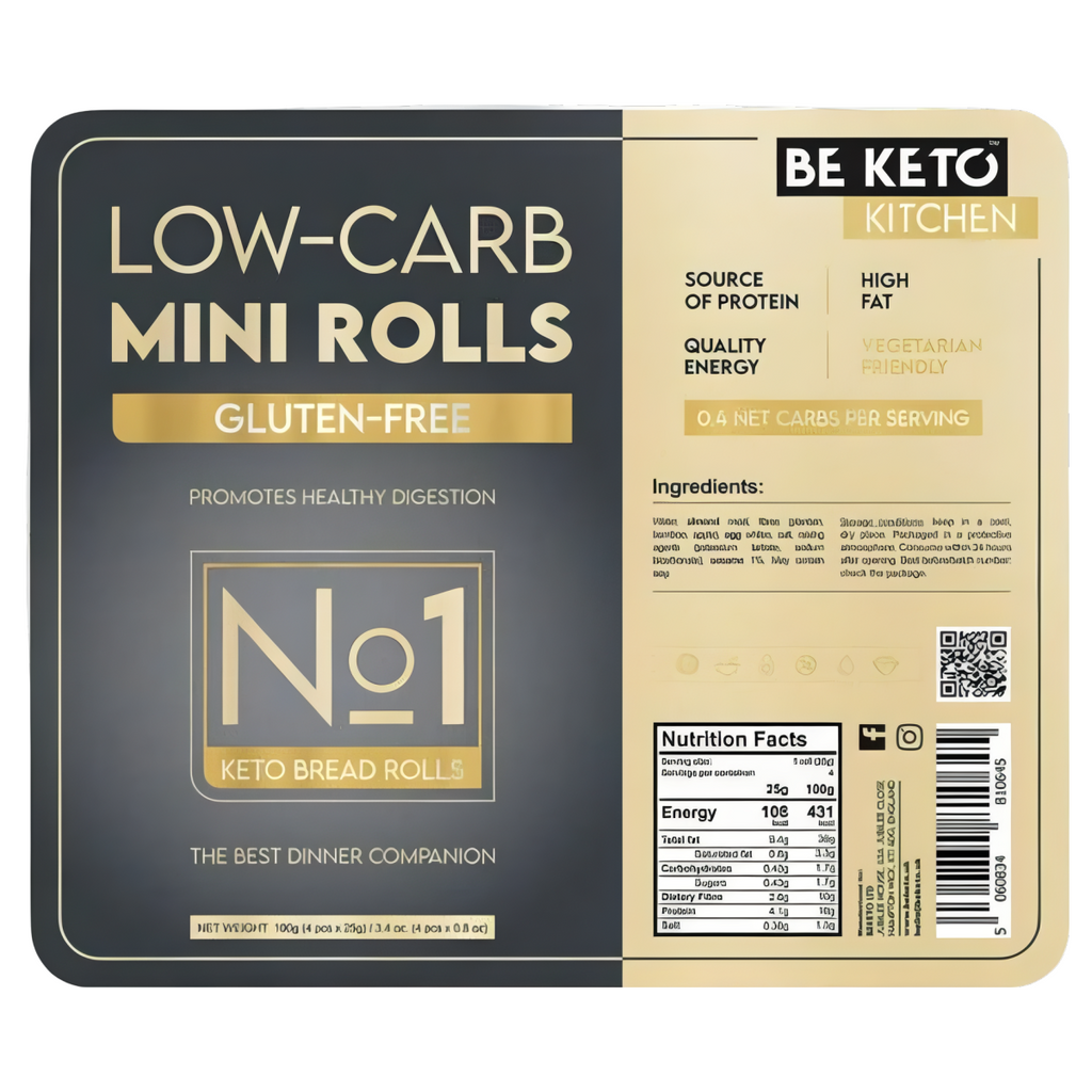Keto Bułeczki Bezglutenowe BeKeto - Naturalne i niesamowicie smaczne - 100 g
