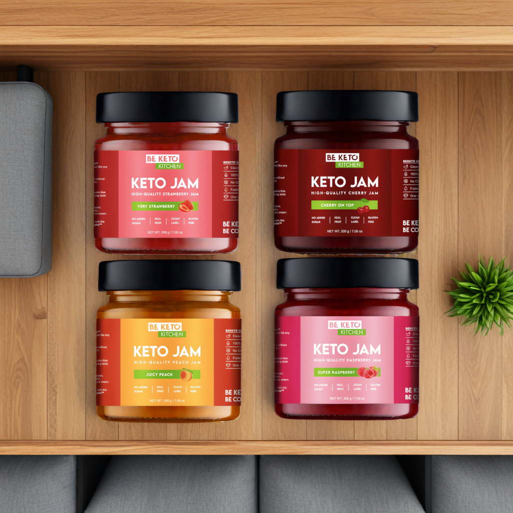 Keto Dżemy od Beketo - Smak bez Kompromisów i Minimalna Ilość Węglowodanów - 200 g (Smak: brzoskwiniowy)