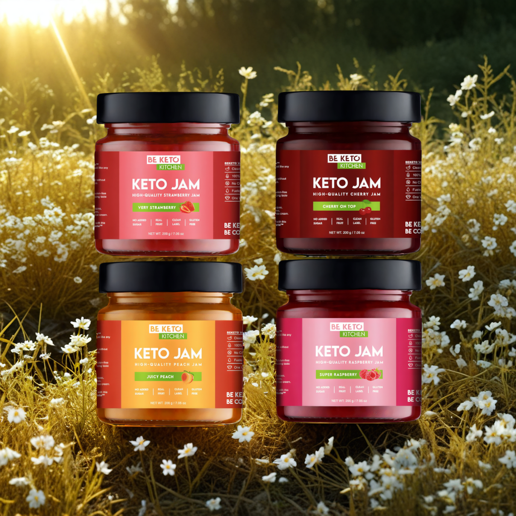 Keto Dżemy od Beketo - Smak bez Kompromisów i Minimalna Ilość Węglowodanów - 200 g (Smak: truskawkowy)