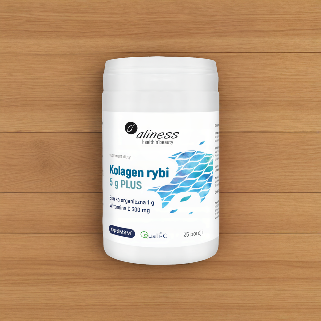 Kolagen rybi PLUS Aliness - Kolagen z dzikiego dorsza - 25 porcji