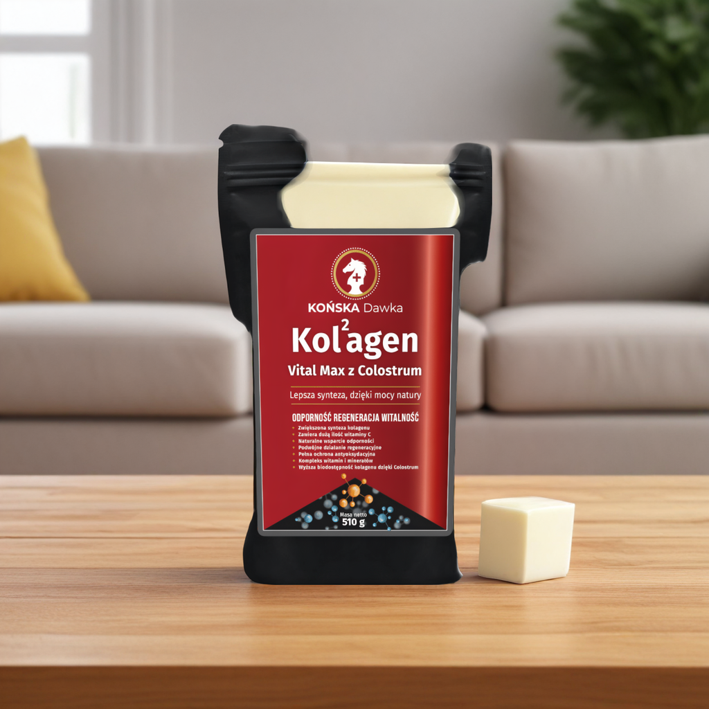 Kolagen Vital MAX Końska Dawka - Kolagen z Colostrum - 510 g