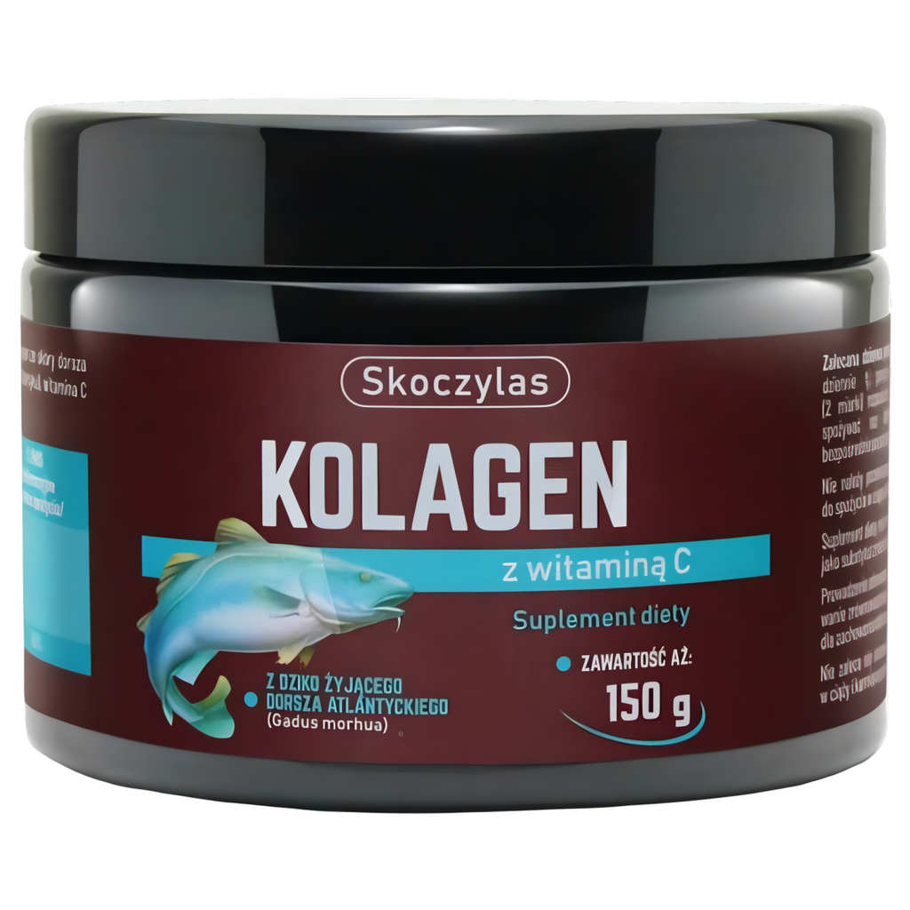 Kolagen z dorsza atlantyckiego z witaminą C w proszku Skoczylas - 150 g