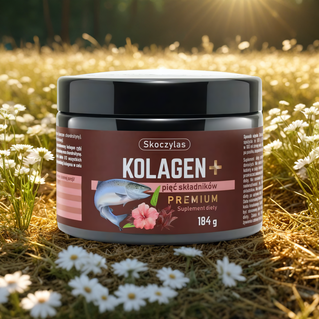 Kolagen z łososia + pięć składników PREMIUM Skoczylas - 184 g