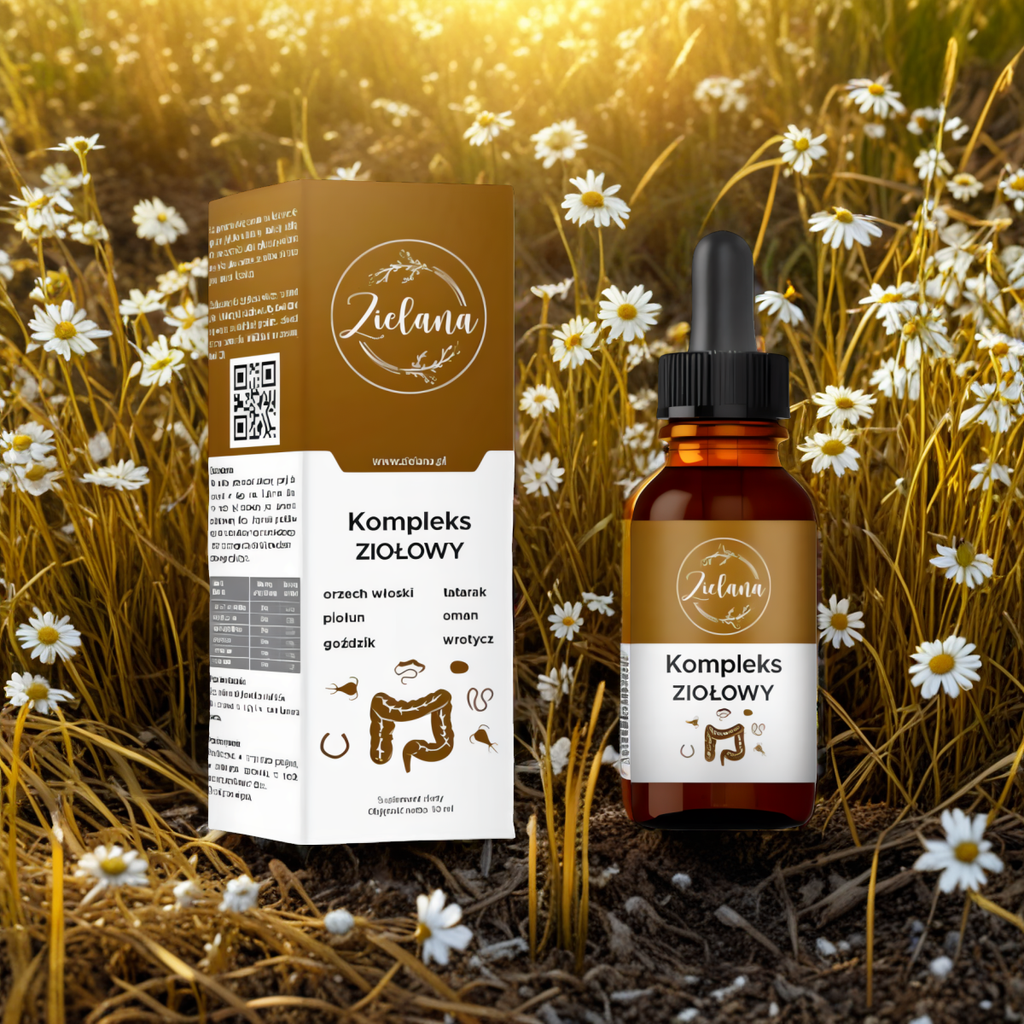Kompleks Ziołowy Zielana - Wsparcie w walce z pasożytami - 50 ml