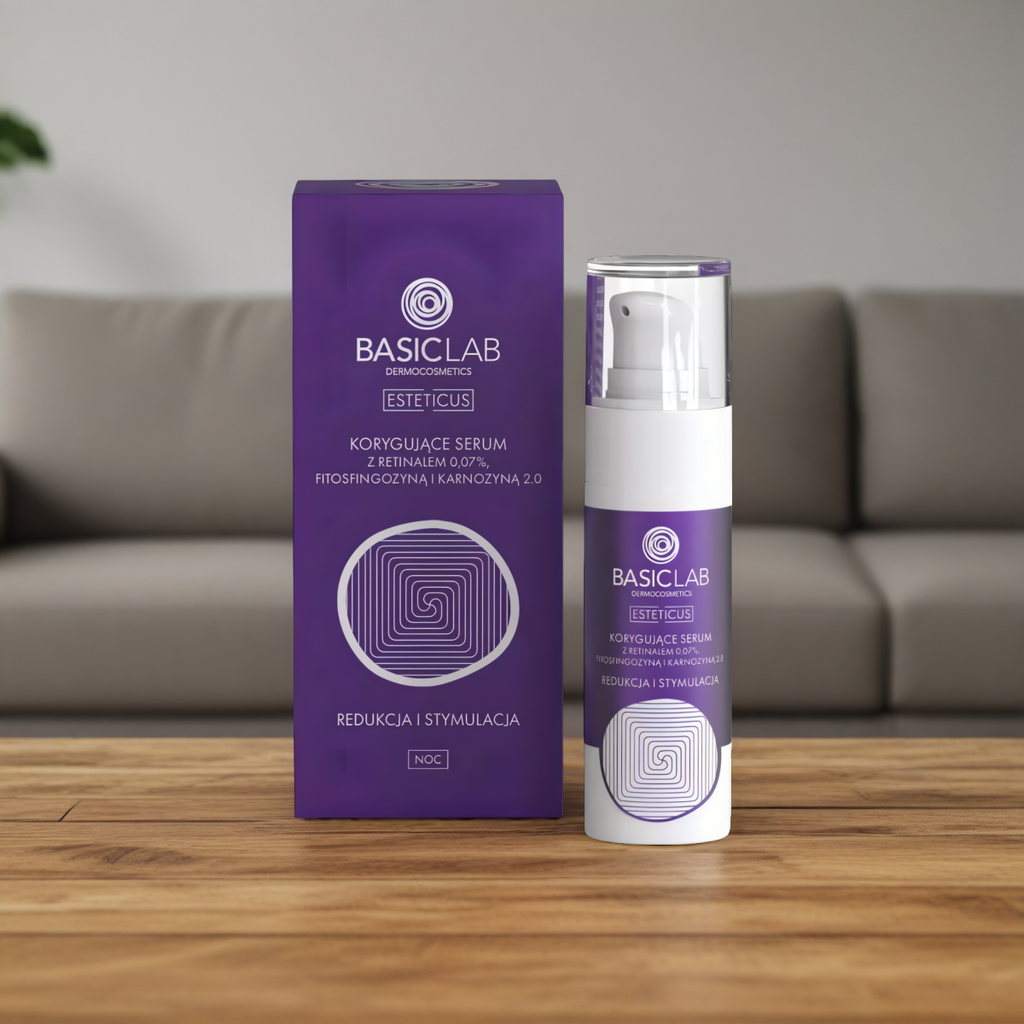 Korygujące serum BASICLAB - Kompleksowa Regeneracja i Ochrona Skóry - 30 ml