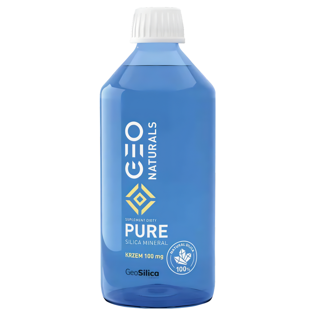 Krzem 100 mg Geonaturals PURE SILICA Aliness - Pierwiastek życia - 500 ml
