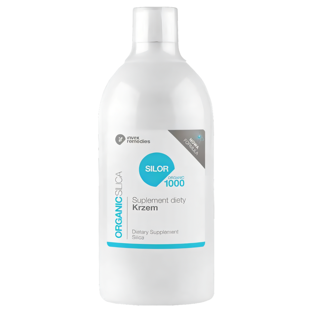 Krzem SILOR ORGANIC Suplement diety Invex Remedies - Wspiera układ kostny i stawy - 1000 ml