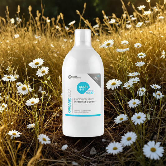 Krzem z borem SILOR+B ORGANIC Invex Remedies - Uzupełnia niedobór krzemu i boru - 1000 ml