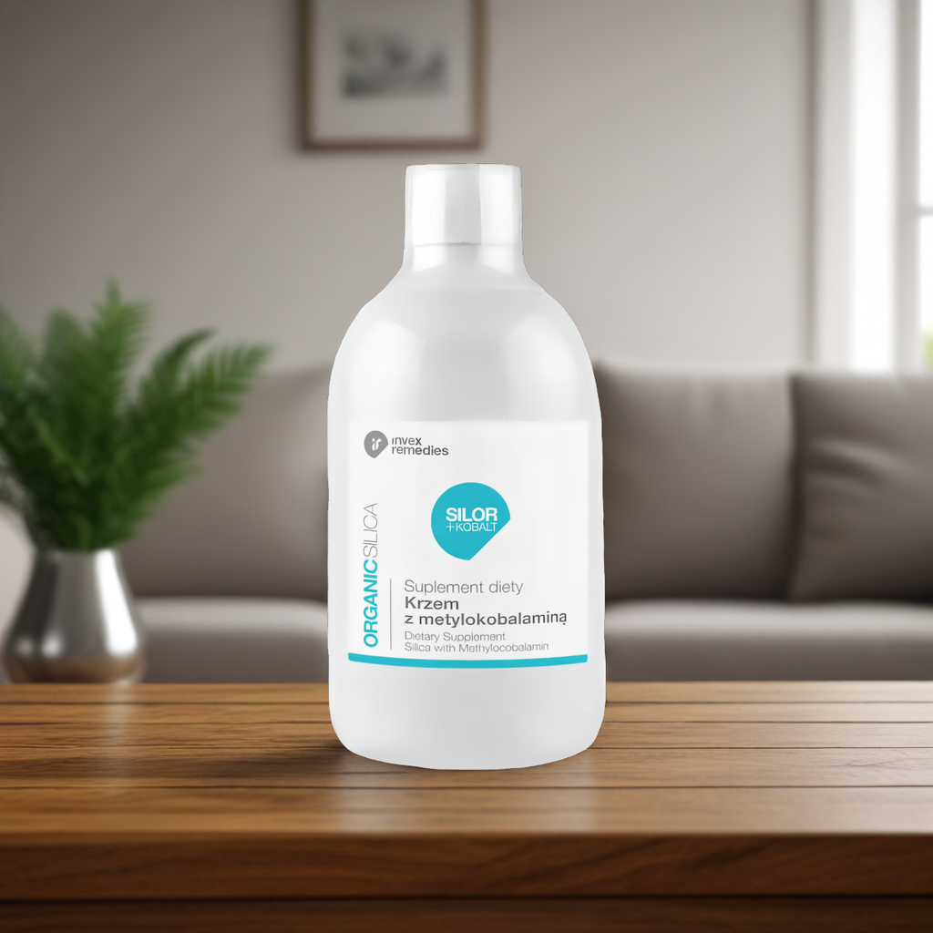 Krzem z metylokobalaminą - witaminą B12 SILOR+Kobalt Invex Remedies - 500 ml