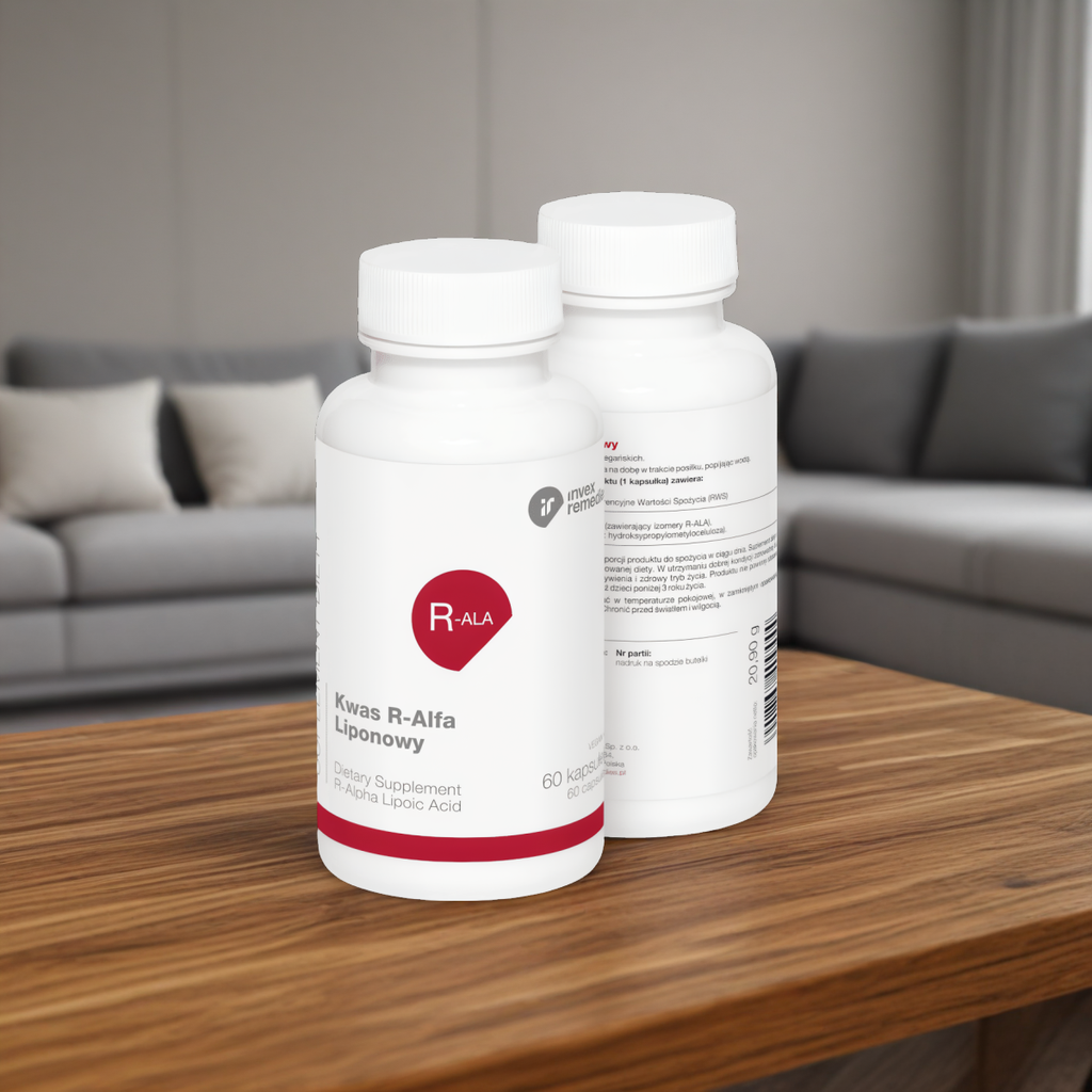 Kwas R-Alfa Liponowy Invex Remedies - 60 kapsułek