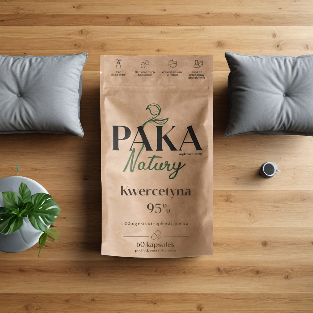Kwercetyna 95% Paka Natury - Ekstrakt z Perełkowca japońskiego - 60 kapsułek