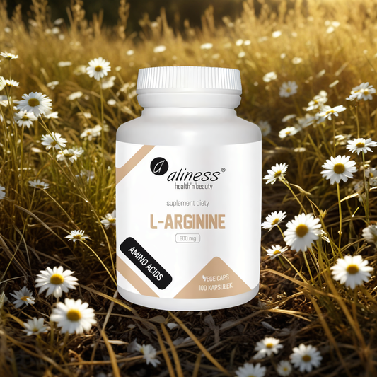 L-Arginine 800 mg Aliness - Zdrowie naczyń krwionośnych - 100 kapsułek
