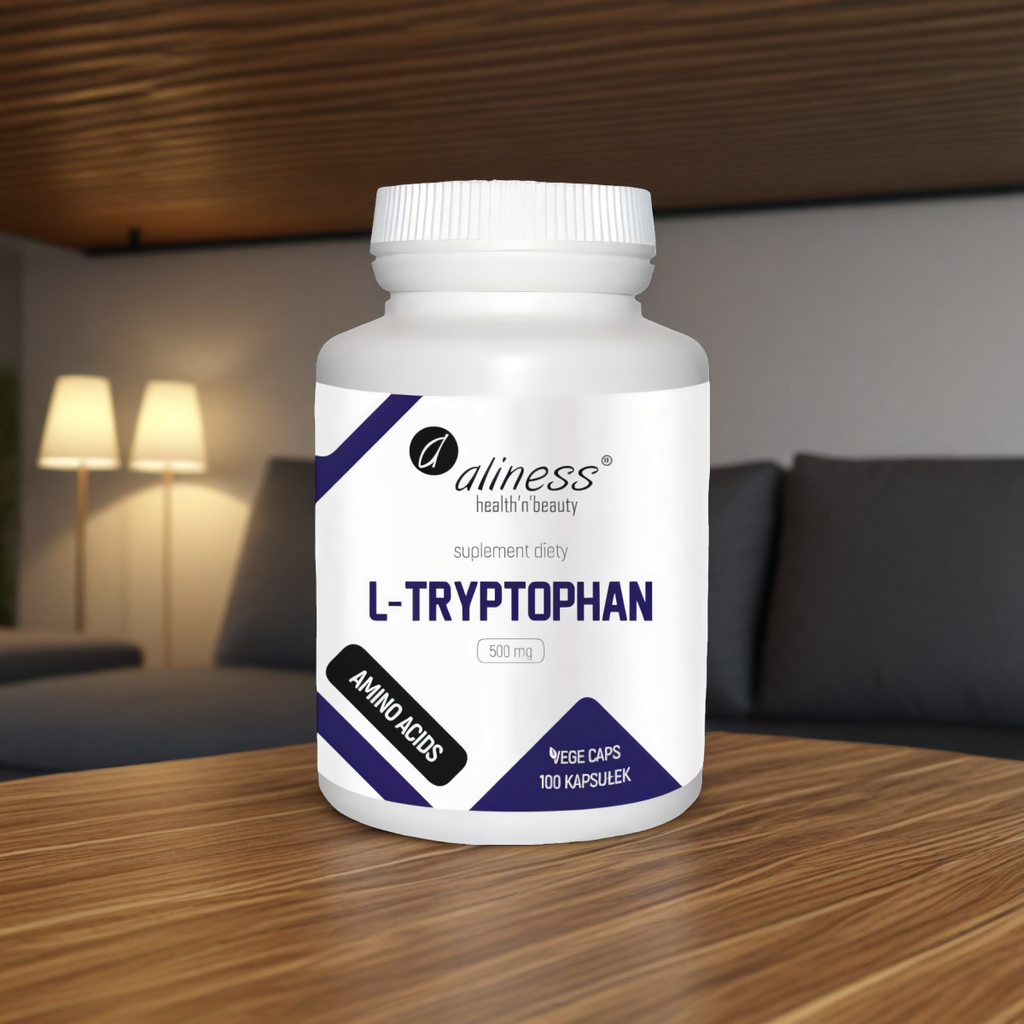 L-Tryptophan 500 mg Aliness - Równowaga psychiczna - 100 kapsułek