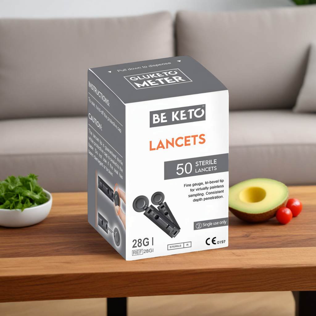 Lancety sterylne do pobrania próbki krwi do GluKeto Meter BeKeto - 50 sztuk