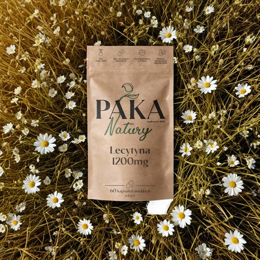 Lecytyna Paka Natury - Wsparcie pamięci i koncentracji 1200 mg - 60 kapsułek
