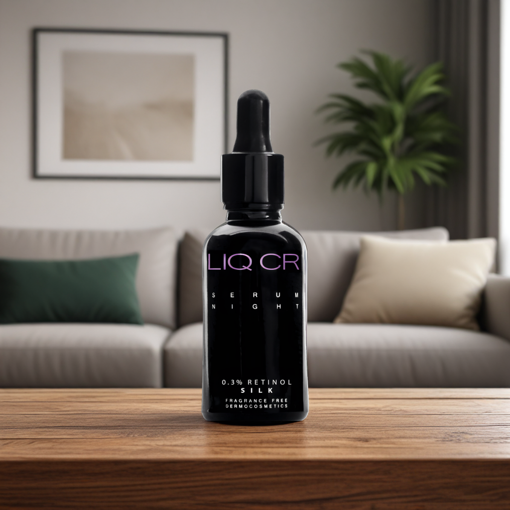 LIQ CR Serum Night 0.3% Retinol SILK 30 ml Liqpharm - Serum korygujące niedoskonałości - 30 ml