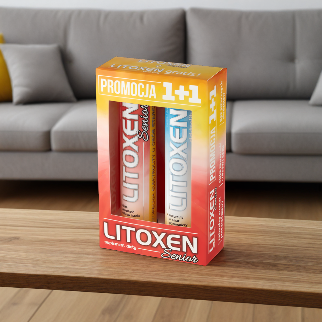 Litoxen Senior Xenico Pharma - Elektrolity - 2 x 20 tabletek musujących