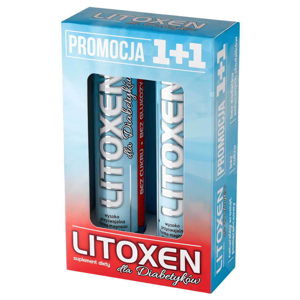 Litoxen Xenico Pharma - Dla Diabetyków - 2×20 tabletek musujących