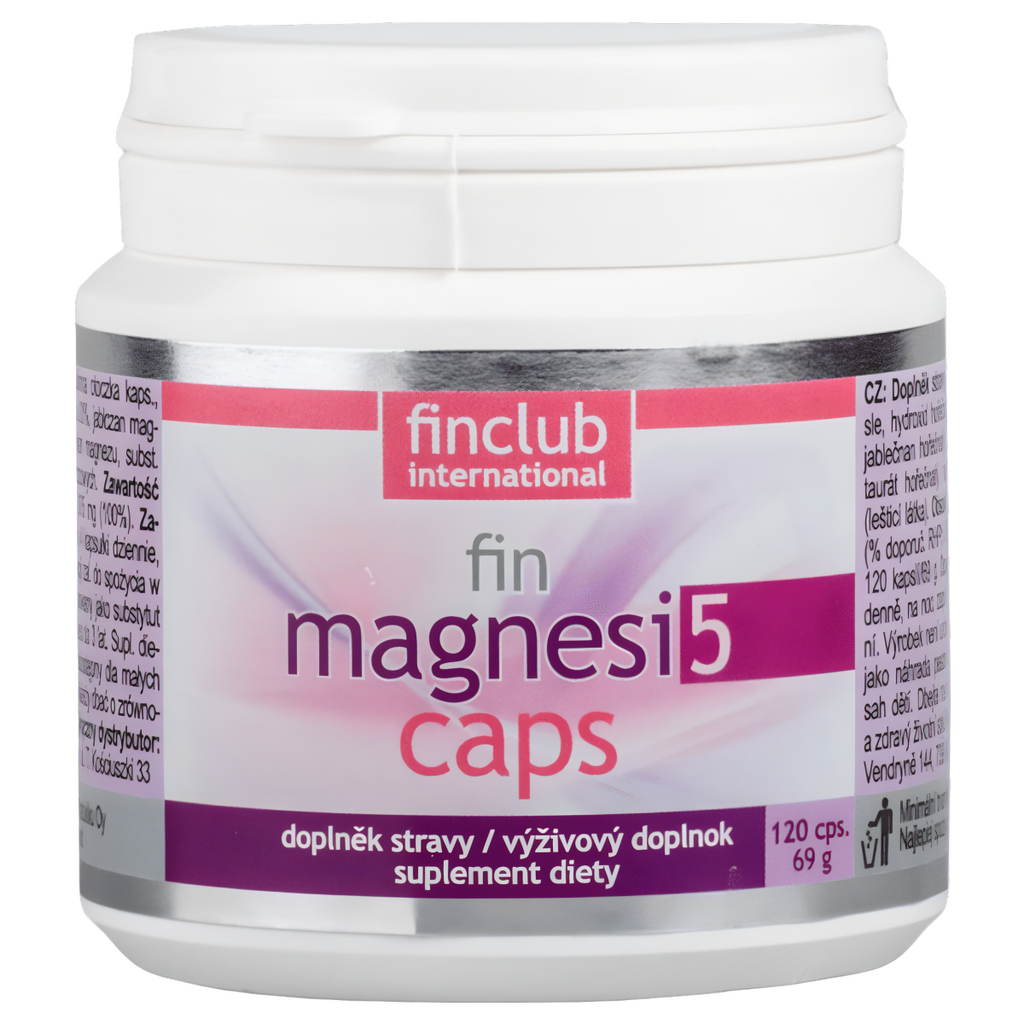 Magnesi5caps Finclub - Pięć form magnezu - 120 kapsułek