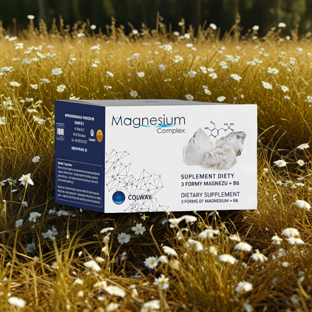 Magnesium Complex Colway - Wsparcie dla całego organizmu plus witamina B6 - 60 kapsułek